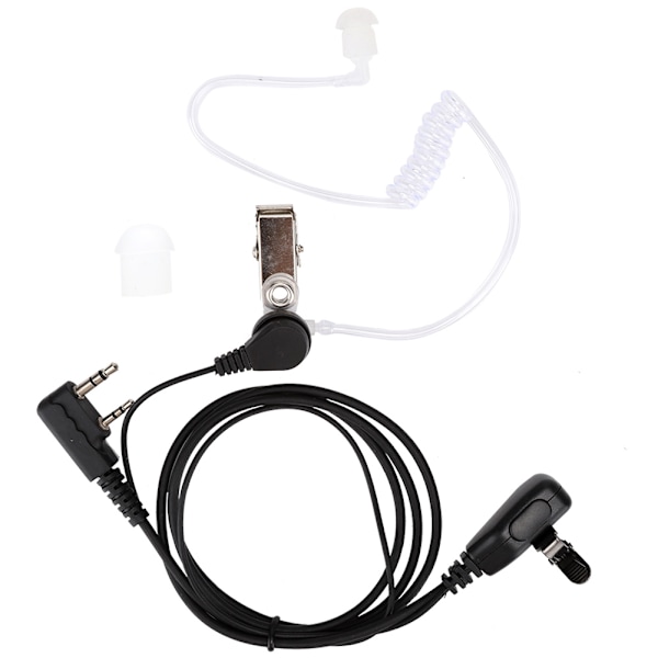 2-pin akustisk tube headset walkie talkies ørepropp for Retevis Kenwood Baofeng toveisradio