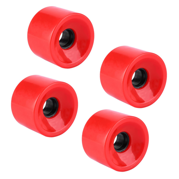 4 stk sett 70*51 mm overlegen kvalitet PU-skateboardhjul Langt bretthjul (rødt)