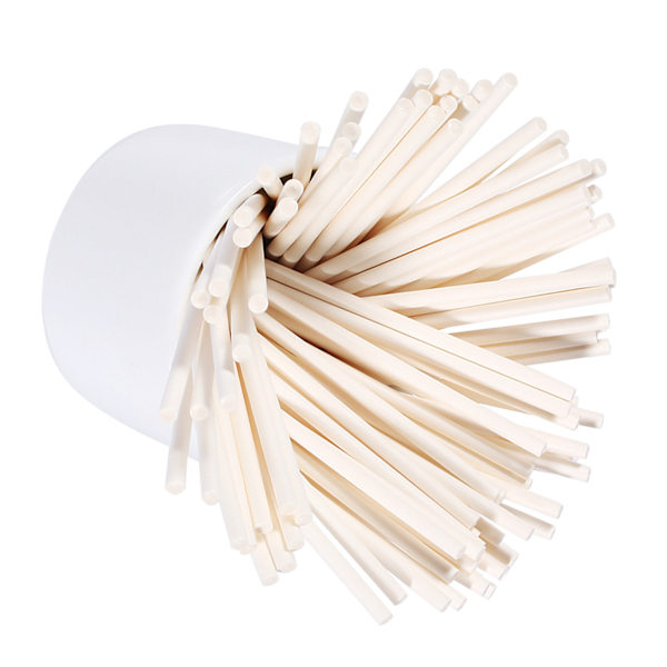 100 st/set Färgglada klubbor Pinne Cake Pop Pinne för Godis Choklad 10cm Off White