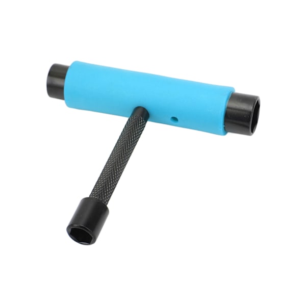 Skateboard-nøkkel 3 hull T-formet L-formet glideplate Vedlikeholdsnøkkel for skateboard Blå