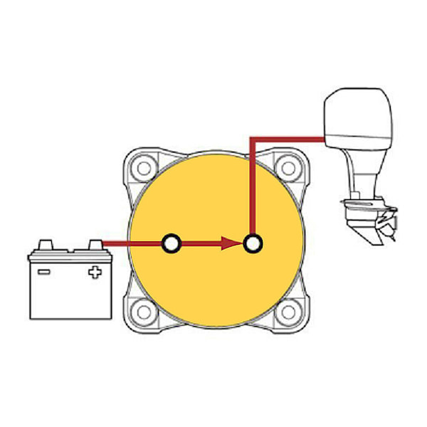 300A 12V Batteri Isolator Afbryder til Marinebåd Bil RV ATV Køretøjer