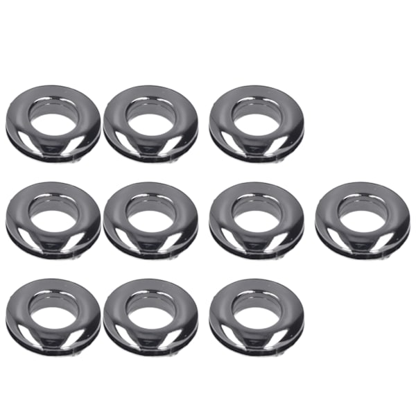 10 stk. Øyemaljer Knapper Metall Glatt Overflate Utsøkt Høy Hardhet Grommet Kit for DIY Klær Veske Lommebok Grå