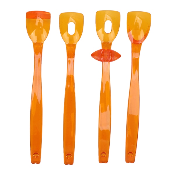 4 stk Tungemuskeltræner Bærbar Oral Lips Muscle Exerciser Recovery Tool til dysartri (orange)