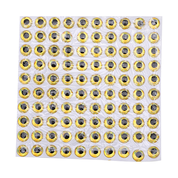Fish Eyes klistermärke Fiske lockar ögon 3D holografisk simulering Konstgjord fiske lock ögon klistermärke set Guld