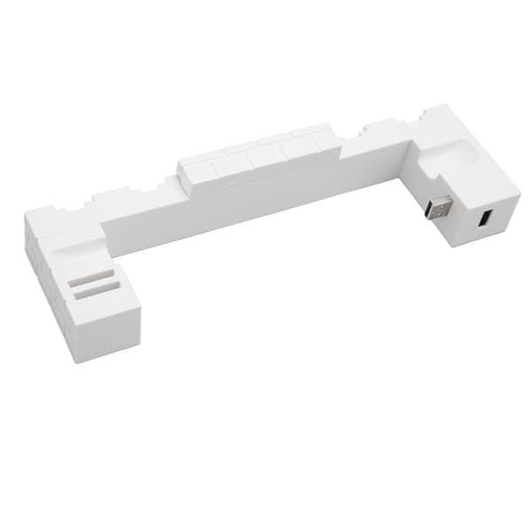 til Switch Opladningsstation Sikkerhedsbeskyttelse Controller Oplader Dock Station til Joycon Oplader Op til 4 stk til Switch OLED Hvid