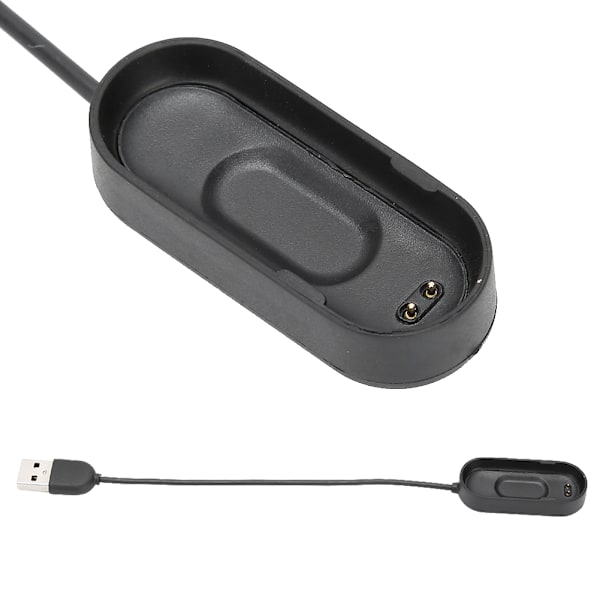 2 STK M4 Plastik Sort 4 Generations Armbånd Opladerkabel Opladningsdock til Xiaomi
