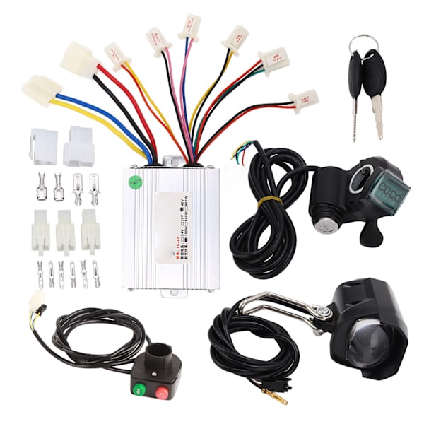 48V 350W El-cykel Konverteringscontroller Kit Børstet Hastigheds Motor Controller Tommelgas Håndtag Kit