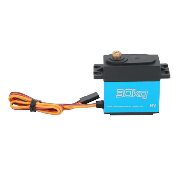 RC 30KG Servo 30KG Alumiiniseosmetallivaihteet Nopea vaste Vesitiivis RC-ohjausmoottori 25T metalliohjausvarrella