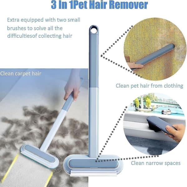 Pet Hair Cleaning Brush with Scraper