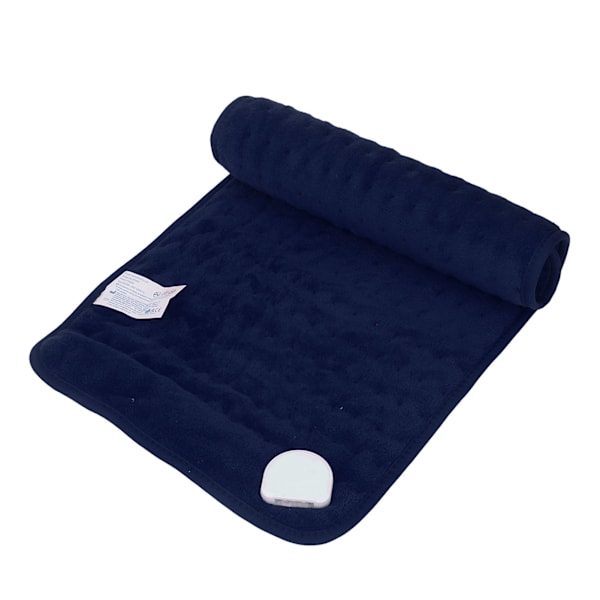 Uppvärmd filt 30x60cm med timer, 6 temperaturinställningar, EU-kontakt AC220‑240V, blå