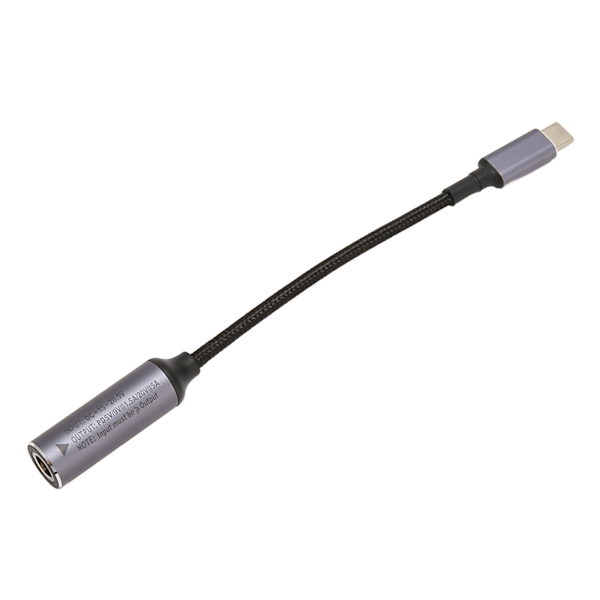 DC til Type C Kabel 6.5mmx1.4mm 100W Hun Input til Han Output Nylon Type C til DC6514 Kabel til Tablet Telefon PC