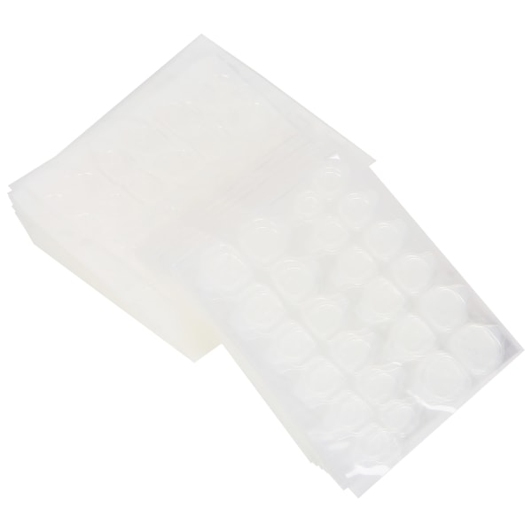 50 arks falske negleklebende fliker Dobbeltsidig vanntett gjennomsiktig gel negletape