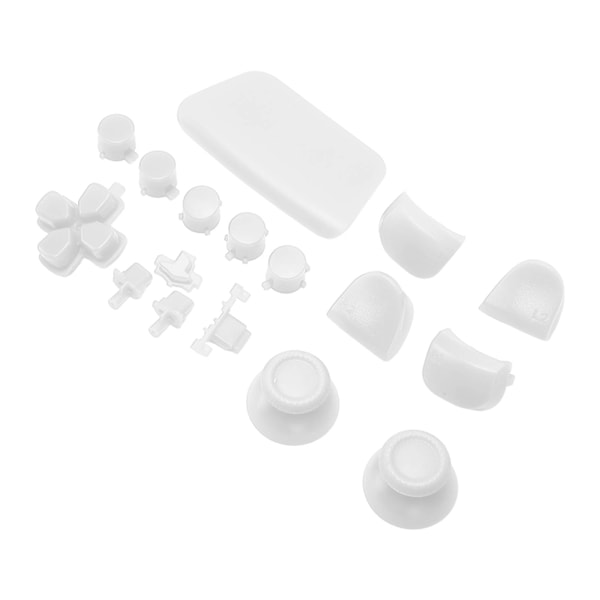 16 stk. Spilkonsollerstatningsknapper til PS5 Gamepad - Udskiftning af Thumbstick Trigger-knapper til PS5-controller - Hvid