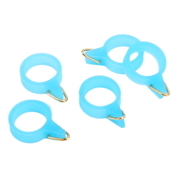 5 st Fiskspö Krok Säker Hållare Gummi Circle Rostfritt Stål Fiskspö Krok KeeperS