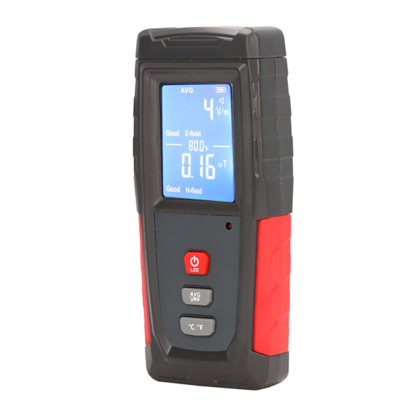 Elektromagnetisk stråling Automatisk Alarm Plast Tester EMF-Inspektion 3,7V 600mAh