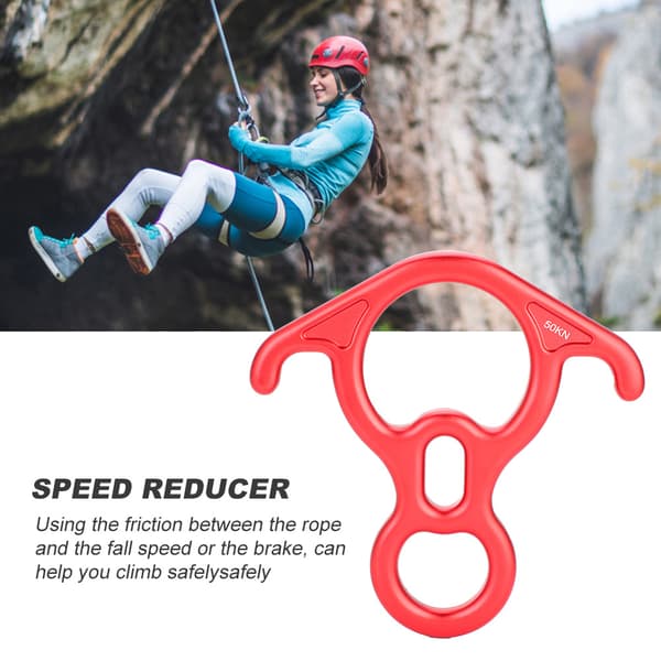 50KN Figur 8 Reb Descender Rappel Ring Klatring Redningsudstyr