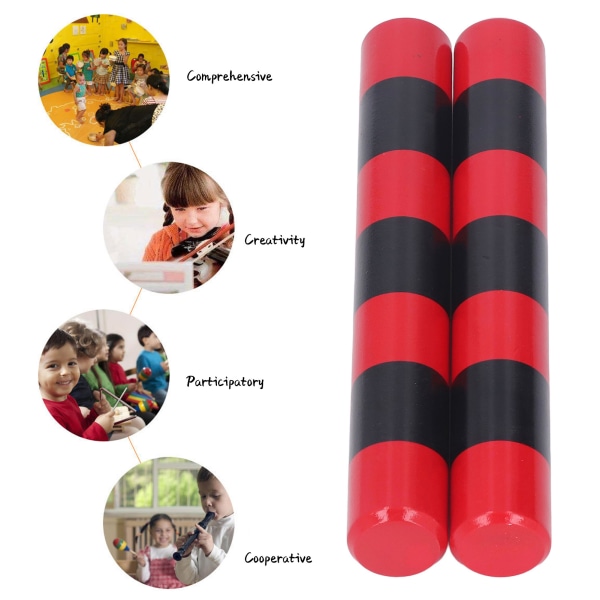 Enriching Early Education Sand Stick Shaker - Red Stripe, Musical Instrument