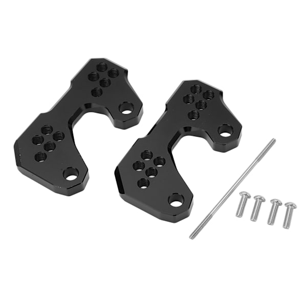 Justerbare Bakre Fotstøtter Monteringsbase for YZF R3 R25 MT25 MT03 Svart
