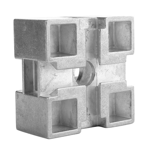 Zink-legering Galvanisering Metall Central Block 50x50mm Metall Mellanstycke Z030M