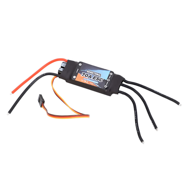 RC Elektrisk Hastighetsregulator 70A Bidirektionell Elektroniska Komponenter RC Borstlös ESC för RC Båt Undervattenpropeller