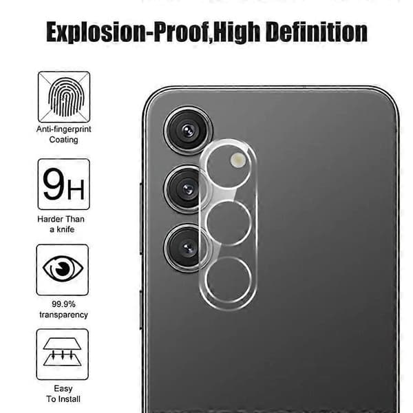 For Samsung Galaxy S25 Camera Lens Protector Full Coverage HD Clear Lens Film with Cleaning Cloth