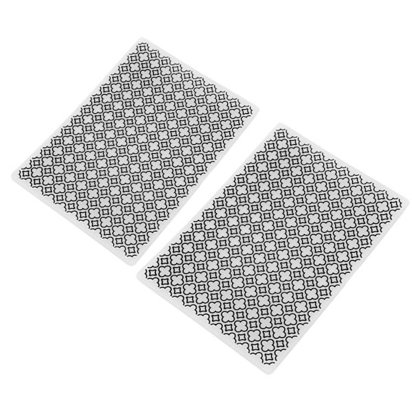 2 stk. Prægefolder Prægeskabelon Multifunktionel DIY Papirhåndværk Plast Bump Prægeskabelon Printmapper