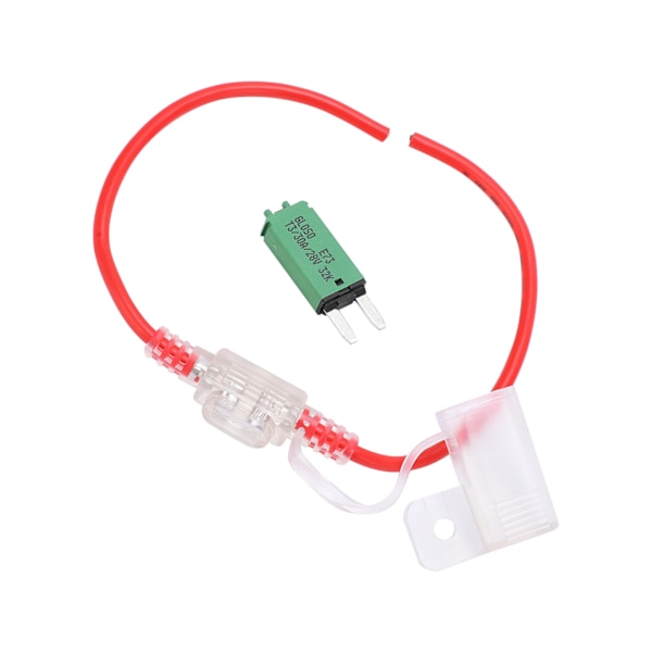 30A 12AWG Transparent Säkringhållare Manuell Återställning Säkring Vattentät Dammtät för Bil Yachter Husbilar Lastbilar