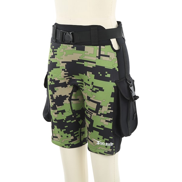 2,5 mm Dykning Våddragt Shorts Solbeskyttelse Hurtigtørrende Tætte Badebukser Snorkling Surfing Dykker Shorts M Længde (45 cm) Talje (73-83 cm)