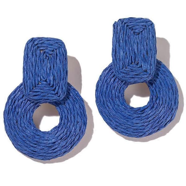 Statement-raffia-korvakorut Söpöt Boho-korvakorut Rottinkiriipuskorvakorut
