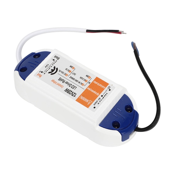 LED-strömadapter 0,62A AC90‑240V till DC12V LED-transformatoradapter LED-drivrutin för hembelysning 2A 28W
