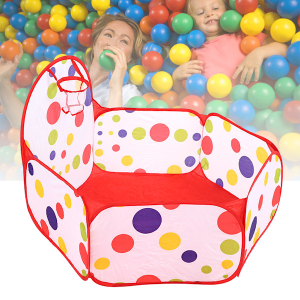 Bärbara tecknade barnleksakstält Babybollar Pool Pop Up Kid Utomhustält (120cm korg)