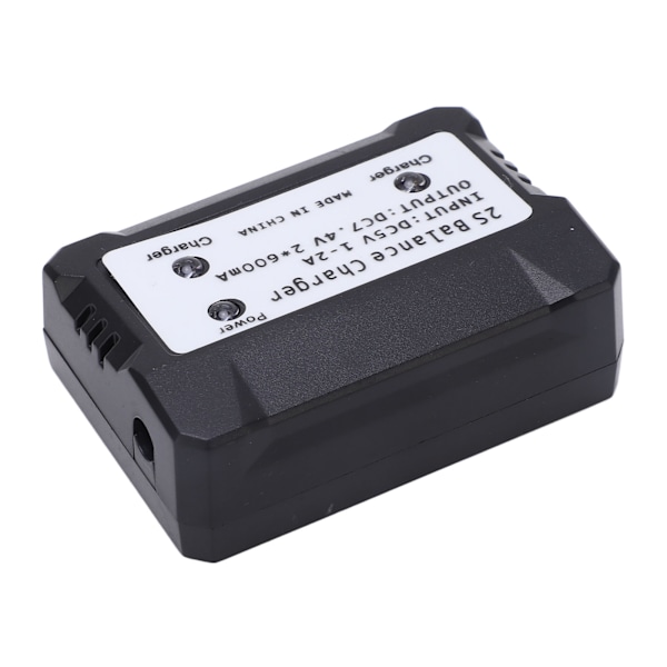 2S Balanceoplader 7.4V LiPo Batterioplader til Wltoys RC Bil Båd Fly Legetøj Sort