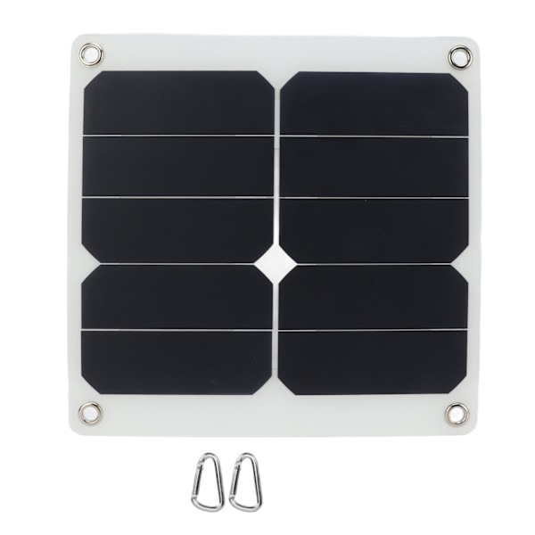Solar Laddningspanel 15W 5V Mini Bärbar Polysilikon Semi Flexibel Usb Solpanel Laddare Solcellsmodul