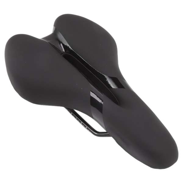 Mjuk och bekväm sadel för cykel, ihålig design, vikbar, silikon, svart