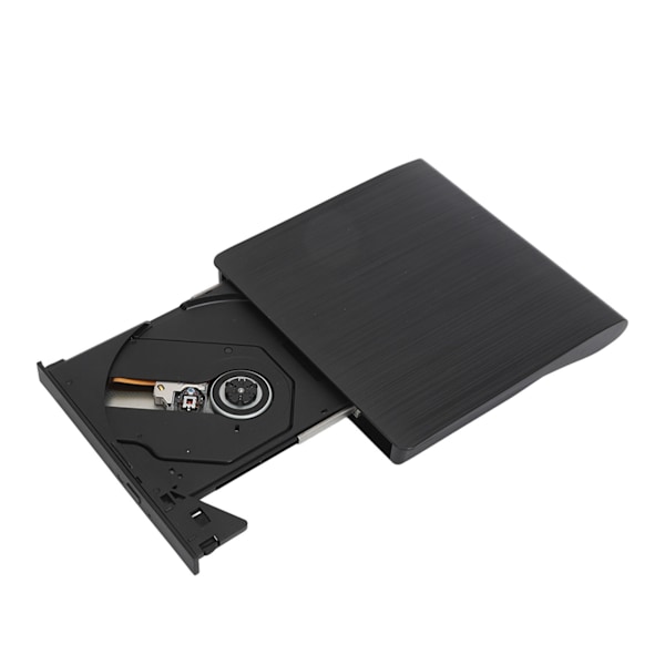Extern DVD-brännare USB 3.0 Slim DVD-läsare Bärbar Extern Diskenhet för Laptop Svart