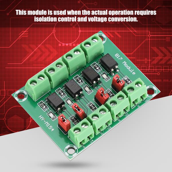 817 4-kanals optokobler isolert spenningsomformeradaptermodul