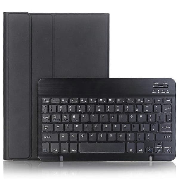 A13B Leather+TPU Tablet Case Bluetooth Keyboard Case with Pen Holder for iPad Pro 11 (2024)