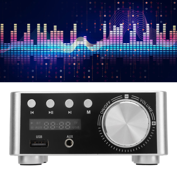 Mini Bluetooth 5.0 Digital Forstærker - HiFi Stereo Klasse D Audio Amp