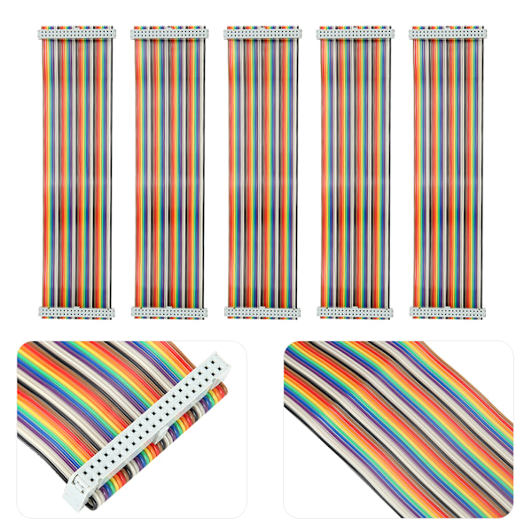 5 kpl GPIO-kaapeli Raspberry Pi:lle Naaras-naaras -johtolinja Tietokonetarvikkeet 20 cm Naaras-naaras