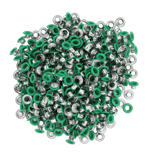 500 stk. trykknapper, jernmateriale, flat, glatt, lyse overflater, lett, fargerike syknapper YK4/5C20 (Grønn)