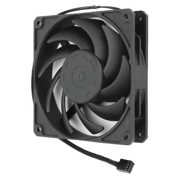 12 cm 2400 RPM Køleventilator Lavt Støjniveau Køler 4-Pin PWM Header Interface til Stationær Computer Sort