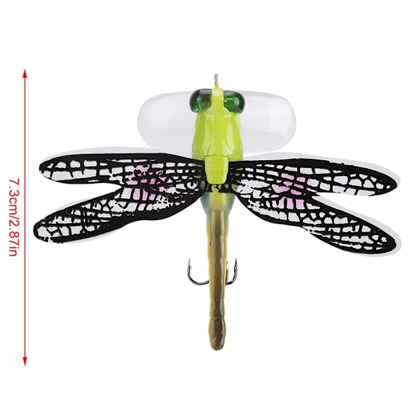 Fishing Bait Lure Livet som Dragonfly Flydende Fluefiske Fluer