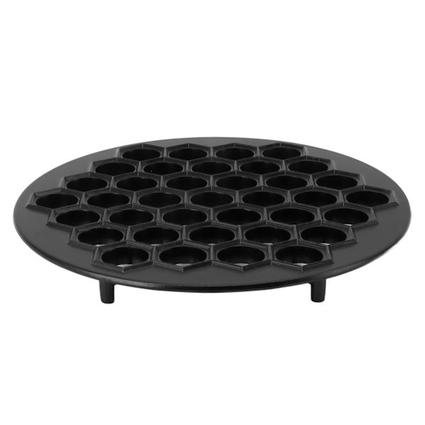 Russisk Ravioli Maker Dumplings Mold Aluminium Alloy Pelmeni Maker Mold Pelmeni Kjøtt Dumplings Maker 37 Hull Svart