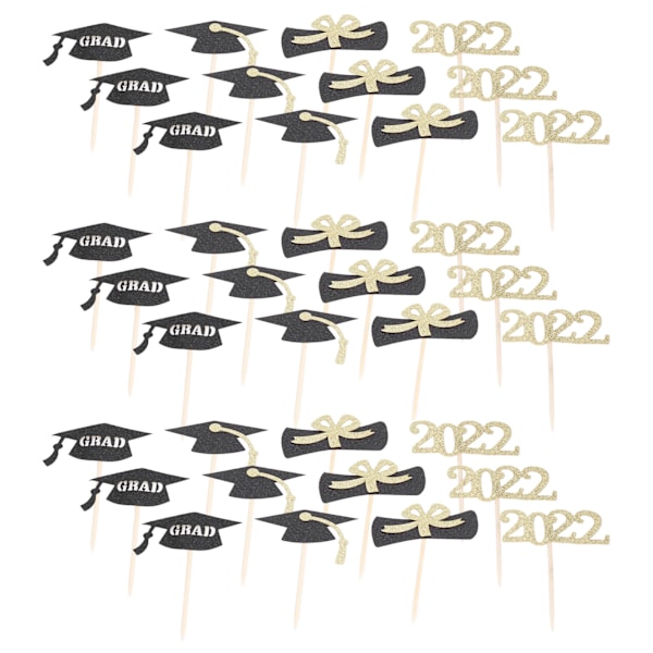 Valmistujaiskakkukoristeet Hieno Kaunis Ylioppilaslakki 2022 Numerot Diplomimalli Valmistujaiskakun Koristeet