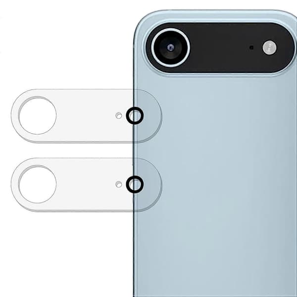 2pcs Camera Lens Protector for iPhone 17 Air, 3D Arc, Scratch-Resistant, Tempered Glass Film