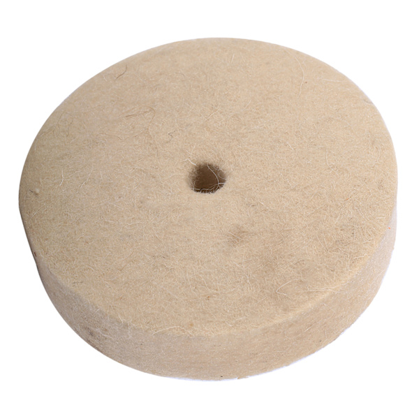 1 kpl 100x25mm 4\" Beige kiillotus hionta pyörivä villapehmeä huopakiillotuslevy