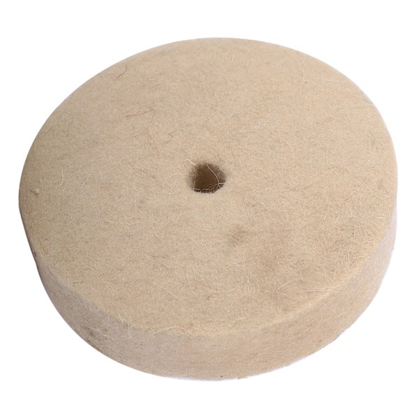 1 st 100x25mm 4\" Beige Poleringspoleringsrondell Ull Mjuk Filtpoleringsrondell