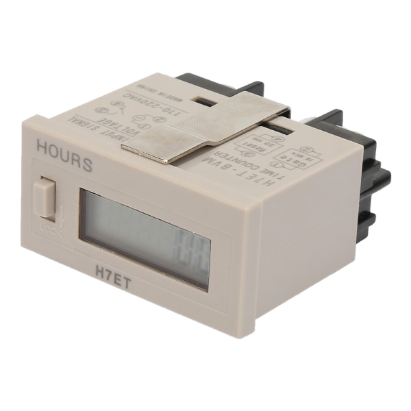 AC 110-220V H7Et BVM Digital Elektrisk Räknare Totalisator med 6-siffrig LCD-display (0,0 timme)