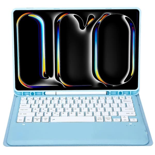 A14B Bluetooth Keyboard Case with Pen Holder for iPad Pro 13 (2024), Ultra-thin Tablet Case