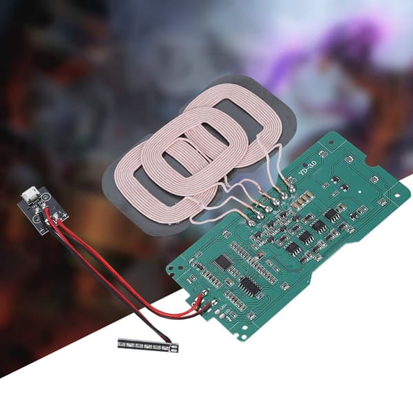 DIY QI Standard 3 Spole Trådløs Lader Sender Modul Kretskort Spolelader